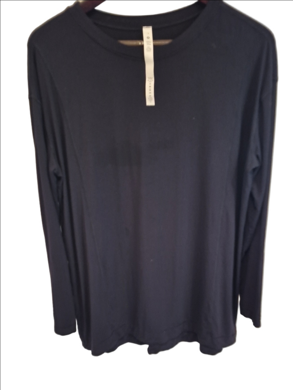 lululemon athletica Long-Sleeve Crew Tunic Tee In Black Size 12